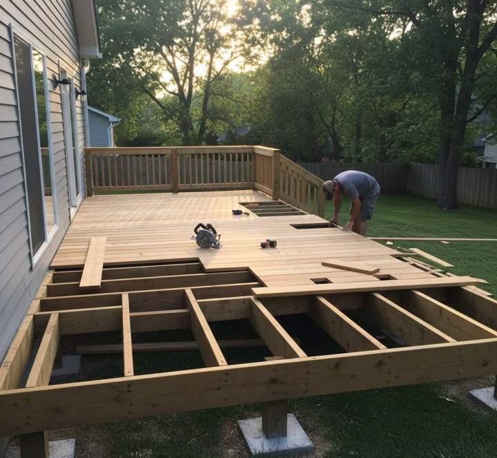 Construction de terrasse en bois à Servian